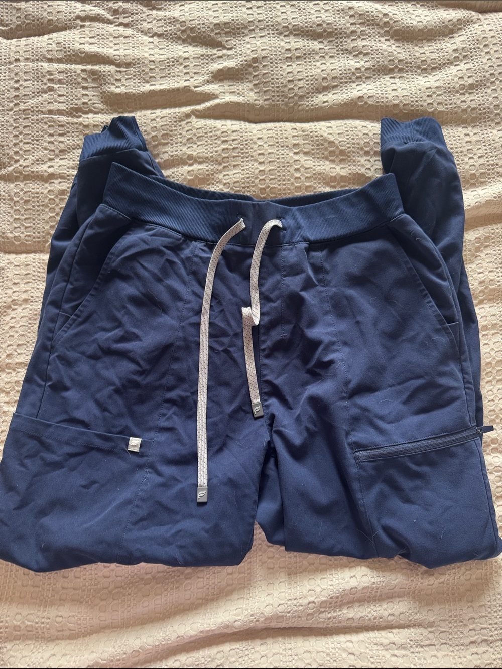 Fabletics Navy jogger scrub pants